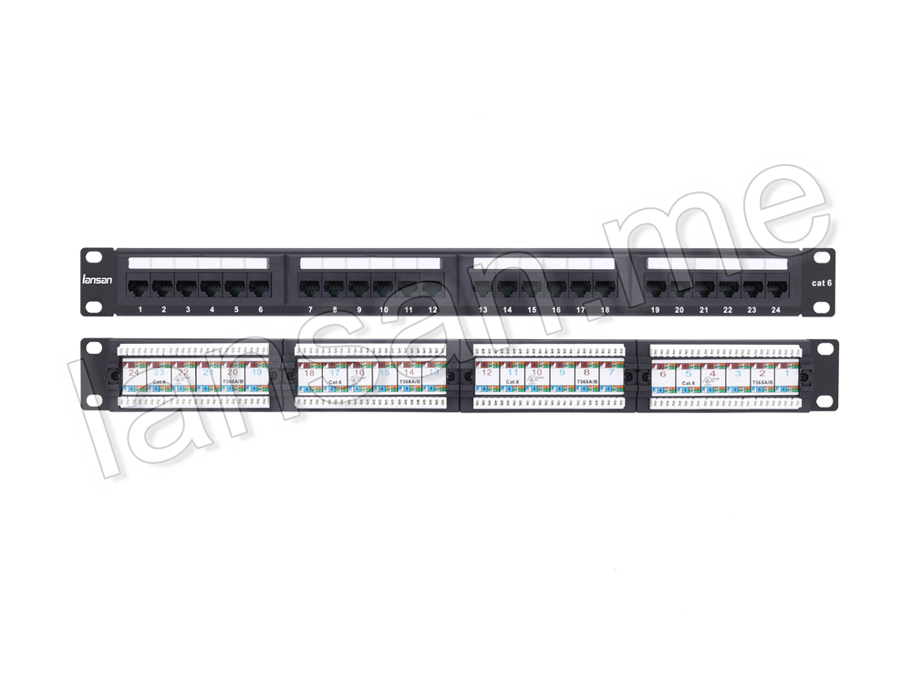 24 Port Cat6 Utp Patch Panel