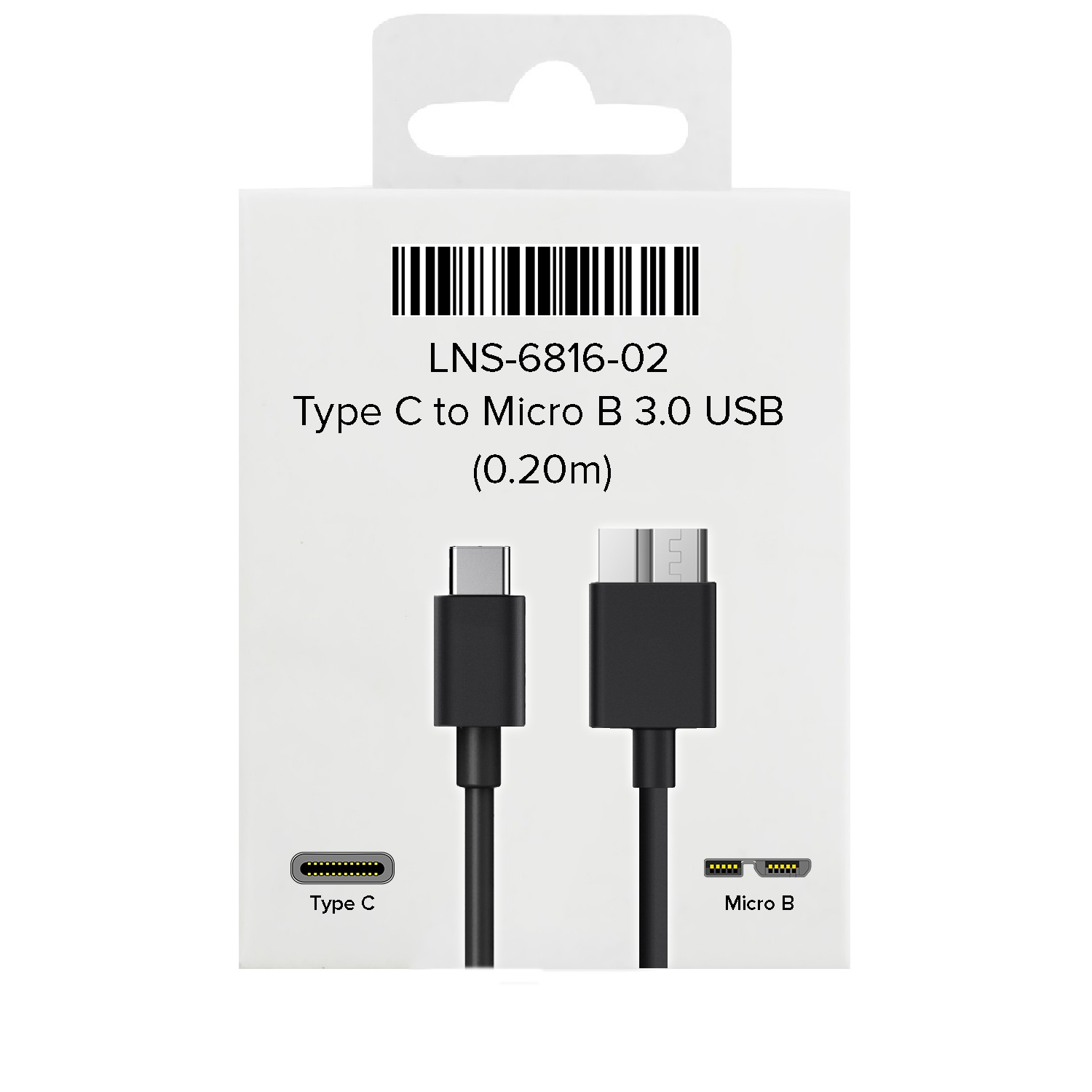Type C to Micro B 3.0 USB 0.20M