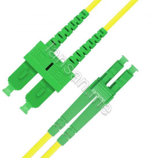 F/O Patchcord, OS2, LC-SC , 1 meter, APC-APC , LSZH