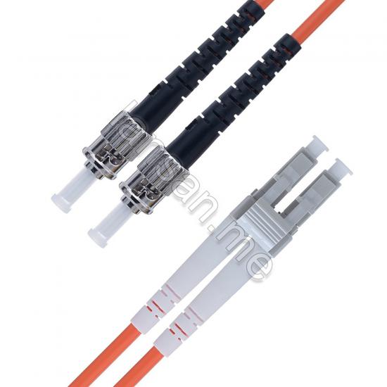 F/O Patchcord, OM2, LC-ST , 10 meter, LSZH