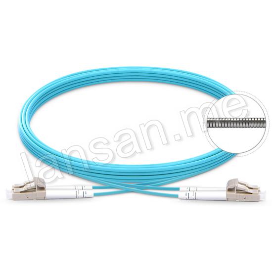 F/O Armored Patchcord, OM3 , 3 meter , LSZH