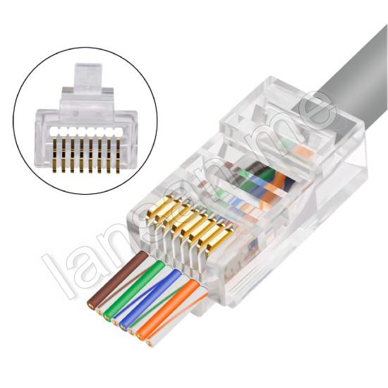 Rj45 Cat6 EZ Jack (100 pcs)