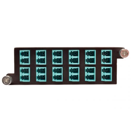 40Gb to 10Gb Breakout Cassette, (x2) 12-Fiber OM4 MTP/MPO ( Male with Pins ) to ( x12 ) LC Duplex